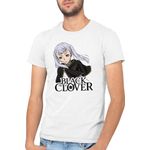 Fashion, accesorii si bijuterii - Barbati - Imbracaminte - Tricouri si bluze barbati - Tricou barbati Black Clover Noelle Silver Princess Action Pony Tail, alb, marime 2XL - Infinity.ro