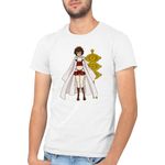 Fashion, accesorii si bijuterii - Barbati - Imbracaminte - Tricouri si bluze barbati - Tricou barbati Black Clover Sally Dancer Magician Curly Manga, alb, marime 2XL - Infinity.ro