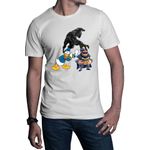 Fashion, accesorii si bijuterii - Barbati - Imbracaminte - Tricouri si bluze barbati - Tricou barbati Black Panter Donald Duck Brawl Stars King, alb, marime 2XL - Infinity.ro