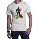 Fashion, accesorii si bijuterii - Barbati - Imbracaminte - Tricouri si bluze barbati - Tricou barbati Black Panter Paw Patrol Clash Royale Of Clans, alb, marime 2XL - Infinity.ro