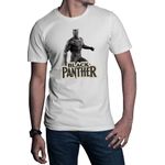 Fashion, accesorii si bijuterii - Barbati - Imbracaminte - Tricouri si bluze barbati - Tricou barbati Black Panter Vintage Logo Movie Universe Cartoon, alb, marime 2XL - Infinity.ro