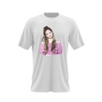 Fashion, accesorii si bijuterii - Barbati - Imbracaminte - Tricouri si bluze barbati - Tricou barbati Blackpink Jennie Kim K-Pop Girl, alb, marime 2XL - Infinity.ro