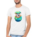 Fashion, accesorii si bijuterii - Barbati - Imbracaminte - Tricouri si bluze barbati - Tricou barbati Bluey Earth Day Savior Cute Dog Animation, alb, marime 2XL - Infinity.ro