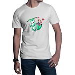 Fashion, accesorii si bijuterii - Barbati - Imbracaminte - Tricouri si bluze barbati - Tricou barbati Bomberman Dinossaur Ride Summer Juice Hot, alb, marime 2XL - Infinity.ro