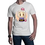 Fashion, accesorii si bijuterii - Barbati - Imbracaminte - Tricouri si bluze barbati - Tricou barbati Bomberman Hudson Soft Bandai Bakudan Otoko, alb, marime 2XL - Infinity.ro