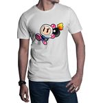 Fashion, accesorii si bijuterii - Barbati - Imbracaminte - Tricouri si bluze barbati - Tricou barbati Bomberman Pink Funny Game Puzzle Fast Strategy, alb, marime 2XL - Infinity.ro