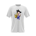Fashion, accesorii si bijuterii - Barbati - Imbracaminte - Tricouri si bluze barbati - Tricou barbati Brawl Stars Dragon Ball Z Son Goku  Bebe Karate, alb, marime 2XL - Infinity.ro