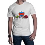 Fashion, accesorii si bijuterii - Barbati - Imbracaminte - Tricouri si bluze barbati - Tricou barbati Brawl Stars Logo Heroes Battle Royale Zone Diversity, alb, marime 2XL - Infinity.ro