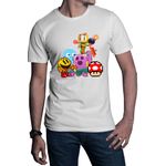 Fashion, accesorii si bijuterii - Barbati - Imbracaminte - Tricouri si bluze barbati - Tricou barbati Brawl Stars Mario Bomberman Pacman Pink Spike Gameplay, alb, marime 2XL - Infinity.ro