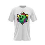 Fashion, accesorii si bijuterii - Barbati - Imbracaminte - Tricouri si bluze barbati - Tricou barbati Brawl Stars Spike Green, alb, marime 2XL - Infinity.ro