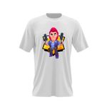 Fashion, accesorii si bijuterii - Barbati - Imbracaminte - Tricouri si bluze barbati - Tricou barbati Brawlers Colt Minecraft, alb, marime 2XL - Infinity.ro