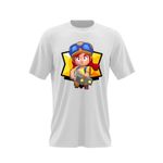 Fashion, accesorii si bijuterii - Barbati - Imbracaminte - Tricouri si bluze barbati - Tricou barbati BrawlStars Jessie Play, alb, marime 2XL - Infinity.ro