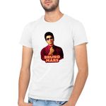 Fashion, accesorii si bijuterii - Barbati - Imbracaminte - Tricouri si bluze barbati - Tricou barbati Bruno Mars Artist Collab Beautiful Smart Classy, alb, marime 2XL - Infinity.ro