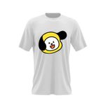 Fashion, accesorii si bijuterii - Barbati - Imbracaminte - Tricouri si bluze barbati - Tricou barbati BT21 Chimmy BTS Album K Pop, alb, marime 2XL - Infinity.ro