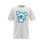 Fashion, accesorii si bijuterii - Barbati - Imbracaminte - Tricouri si bluze barbati - Tricou barbati BT21 Koya BTS K-pop Koala, alb, marime 2XL - Infinity.ro