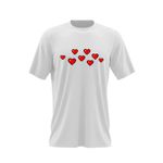 Fashion, accesorii si bijuterii - Barbati - Imbracaminte - Tricouri si bluze barbati - Tricou barbati BTS Bit Heart Love, alb, marime 2XL - Infinity.ro