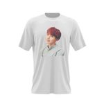 Fashion, accesorii si bijuterii - Barbati - Imbracaminte - Tricouri si bluze barbati - Tricou barbati BTS J-Hope Singer Kpop, alb, marime 2XL - Infinity.ro