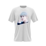 Fashion, accesorii si bijuterii - Barbati - Imbracaminte - Tricouri si bluze barbati - Tricou barbati BTS Jimin Singer Kpop, alb, marime 2XL - Infinity.ro