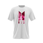 Fashion, accesorii si bijuterii - Barbati - Imbracaminte - Tricouri si bluze barbati - Tricou barbati BTS K-Pop Logo Space Galaxy, alb, marime 2XL - Infinity.ro