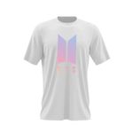 Fashion, accesorii si bijuterii - Barbati - Imbracaminte - Tricouri si bluze barbati - Tricou barbati BTS Logo K-Pop, alb, marime 2XL - Infinity.ro