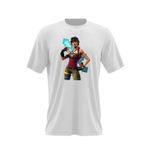 Fashion, accesorii si bijuterii - Barbati - Imbracaminte - Tricouri si bluze barbati - Tricou barbati Bullseye Fortnite Minecraft Diamond Sword, alb, marime 2XL - Infinity.ro