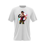Fashion, accesorii si bijuterii - Barbati - Imbracaminte - Tricouri si bluze barbati - Tricou barbati Bullseye Fortnite Tiktok Batle Royale, alb, marime 2XL - Infinity.ro