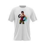 Fashion, accesorii si bijuterii - Barbati - Imbracaminte - Tricouri si bluze barbati - Tricou barbati Bullseye Fortnite VBucks, alb, marime 2XL - Infinity.ro