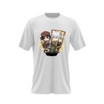 Fashion, accesorii si bijuterii - Barbati - Imbracaminte - Tricouri si bluze barbati - Tricou barbati Bungo Stray Dogs Chibi Naomi Tanikazi, alb, marime 2XL - Infinity.ro