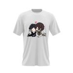 Fashion, accesorii si bijuterii - Barbati - Imbracaminte - Tricouri si bluze barbati - Tricou barbati Bungo Stray Dogs Chibi Plush Anime Manga, alb, marime 2XL - Infinity.ro