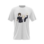 Fashion, accesorii si bijuterii - Barbati - Imbracaminte - Tricouri si bluze barbati - Tricou barbati Bungo Stray Dogs Osamu Dazai Atsushi Nakajima, alb, marime 2XL - Infinity.ro