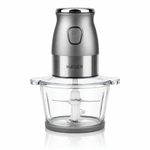 Electronice si Electrocasnice - Electrocasnice bucatarie - Mixere, tocatoare & roboti de bucatarie - Blendere si mini tocatoare - Blender si tocator HAEGER PERFECT COMBO 2 in 1, Putere 500 W, Pahar 600 ml, Bol sticla 2 L, 4 Lame din inox, Argintiu - Infinity.ro