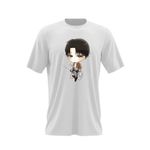 Fashion, accesorii si bijuterii - Barbati - Imbracaminte - Tricouri si bluze barbati - Tricou barbati Captain Levi Attack on Titan AOT Bebe Anime, alb, marime 2XL - Infinity.ro