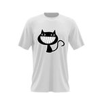 Fashion, accesorii si bijuterii - Barbati - Imbracaminte - Tricouri si bluze barbati - Tricou barbati Cartoon Cat Black, alb, marime 2XL - Infinity.ro