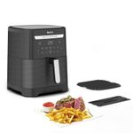 Electronice si Electrocasnice - Electrocasnice bucatarie - Aparate de gatit & desert - Friteuze - Air fryer 2 in 1 cu aer cald si gratar Tefal Easy Fry & Grill XXL EY801815 , 8 programe, 6.3 L, 2 zone de gatire - Infinity.ro