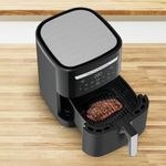 Electronice si Electrocasnice - Electrocasnice bucatarie - Aparate de gatit & desert - Friteuze - Air fryer 2 in 1 cu aer cald si gratar Tefal Easy Fry & Grill XXL EY801815 , 8 programe, 6.3 L, 2 zone de gatire - Infinity.ro
