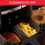 Electronice si Electrocasnice - Electrocasnice bucatarie - Aparate de gatit & desert - Friteuze - Air fryer 2 in 1 cu aer cald si gratar Tefal Easy Fry & Grill XXL EY801815 , 8 programe, 6.3 L, 2 zone de gatire - Infinity.ro
