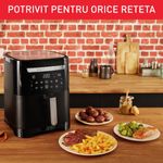 Electronice si Electrocasnice - Electrocasnice bucatarie - Aparate de gatit & desert - Friteuze - Air fryer 2 in 1 cu aer cald si gratar Tefal Easy Fry & Grill XXL EY801815 , 8 programe, 6.3 L, 2 zone de gatire - Infinity.ro