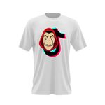 Fashion, accesorii si bijuterii - Barbati - Imbracaminte - Tricouri si bluze barbati - Tricou barbati Casa de Papel Tiktok Tik Tok Creator, alb, marime 2XL - Infinity.ro