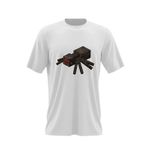 Fashion, accesorii si bijuterii - Barbati - Imbracaminte - Tricouri si bluze barbati - Tricou barbati Cave Spider Red Eyes Minecraft, alb, marime 2XL - Infinity.ro