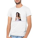 Fashion, accesorii si bijuterii - Barbati - Imbracaminte - Tricouri si bluze barbati - Tricou barbati Celine Dion Moon Oscar Songs Music OST Old, alb, marime 2XL - Infinity.ro