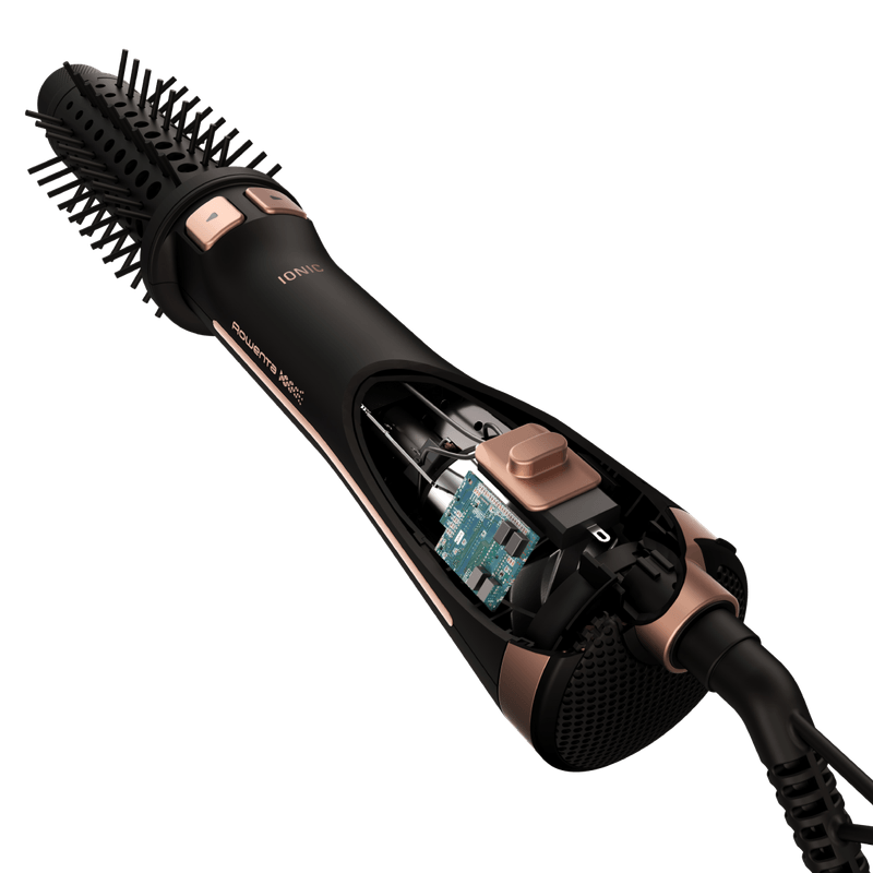 Ingrijire personala si Cosmetice - Aparate & accesorii ingrijire personala - Hair styling - Perii de par electrice - Peria rotativa cu aer cald Rowenta Ultimate Experience CF9620F0, 3 trepte temperatura, Functia avansata Style Assist - Infinity.ro