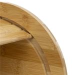 Casa si Gradina - Bucatarie si vesela - Organizare si depozitare bucatarie - Cutii alimentare - Cutie pentru paine din bambus cu capac glisant, raft superior, 38x28x18 cm, bambus natur maro - Infinity.ro