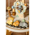 Jucarii, Copii si Bebe - Jucarii si jocuri - Jucarii bebelusi - Jucarii interactive bebelusi - Masuta interactiva din lemn pentru copii cu labirint si jocuri motorii, 54 cm, multicolor - Infinity.ro