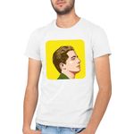 Fashion, accesorii si bijuterii - Barbati - Imbracaminte - Tricouri si bluze barbati - Tricou barbati Charlie Puth BTS Kookie Left and Right Music Collab, alb, marime 2XL - Infinity.ro