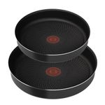 Casa si Gradina - Bucatarie si vesela - Vase pentru gatit - Tigai si seturi - Set de 3 piese Tefal Ingenio Generous Cook L3129053, tigaie de 22/26 cm, maner detasabil, indicator Thermo Signal - Infinity.ro