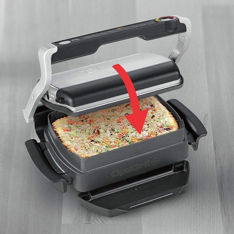 Casa si Gradina - Bucatarie si vesela - Vase pentru gatit - Tavi copt - Accesoriu Snacking & Baking Tefal XA725870 pentru OptiGrill+ si Elite, 1.6 L, pentru 2-4 portii, suprafata - Infinity.ro
