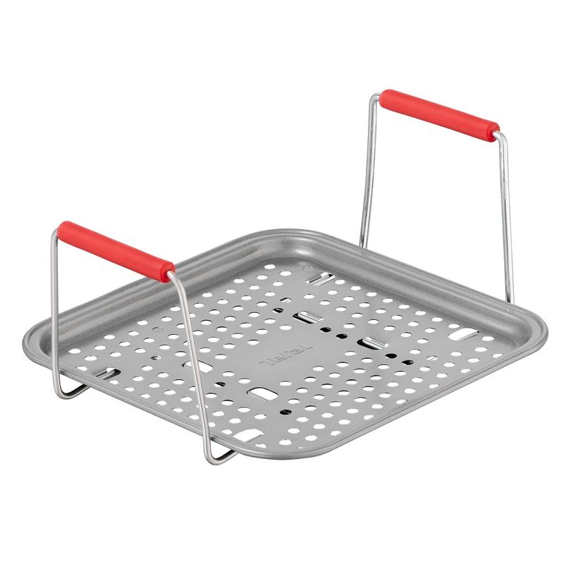 Casa si Gradina - Bucatarie si vesela - Vase pentru gatit - Tavi copt - Set de 5 accesorii Tefal Dail'Easy J701S544 pentru friteuza de 4.6 L, invelis antiaderent, otel carbon, tava perforata - Infinity.ro