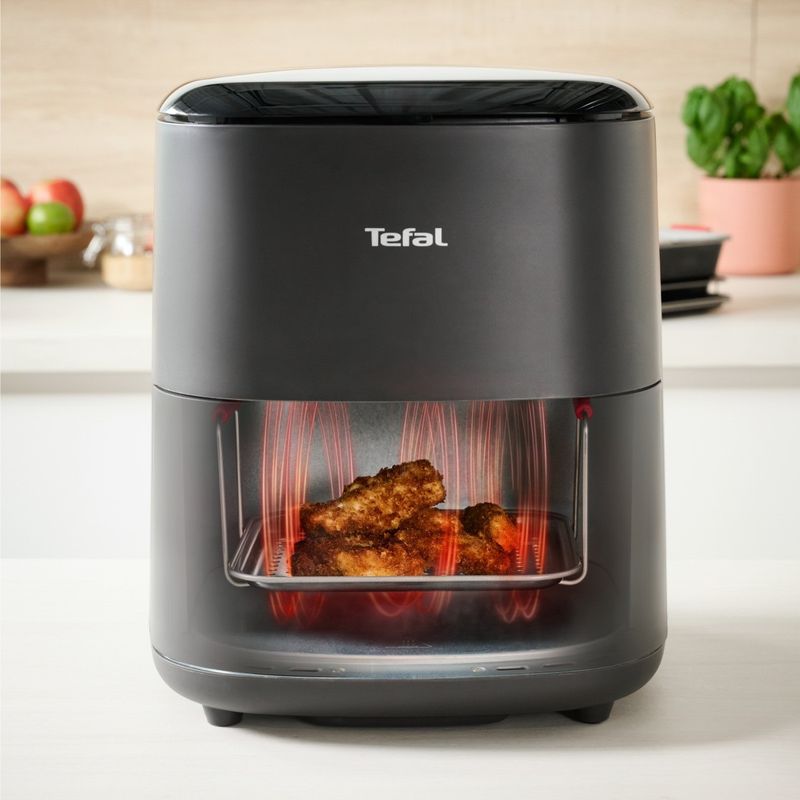 Casa si Gradina - Bucatarie si vesela - Vase pentru gatit - Tavi copt - Set de 5 accesorii Tefal Dail'Easy J701S544 pentru friteuza de 4.6 L, invelis antiaderent, otel carbon, tava perforata - Infinity.ro