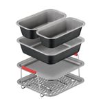 Casa si Gradina - Bucatarie si vesela - Vase pentru gatit - Tavi copt - Set de 5 accesorii Tefal Dail'Easy J701S544 pentru friteuza de 4.6 L, invelis antiaderent, otel carbon, tava perforata - Infinity.ro