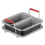 Casa si Gradina - Bucatarie si vesela - Vase pentru gatit - Tavi copt - Set de 5 accesorii Tefal Dail'Easy J701S544 pentru friteuza de 4.6 L, invelis antiaderent, otel carbon, tava perforata - Infinity.ro